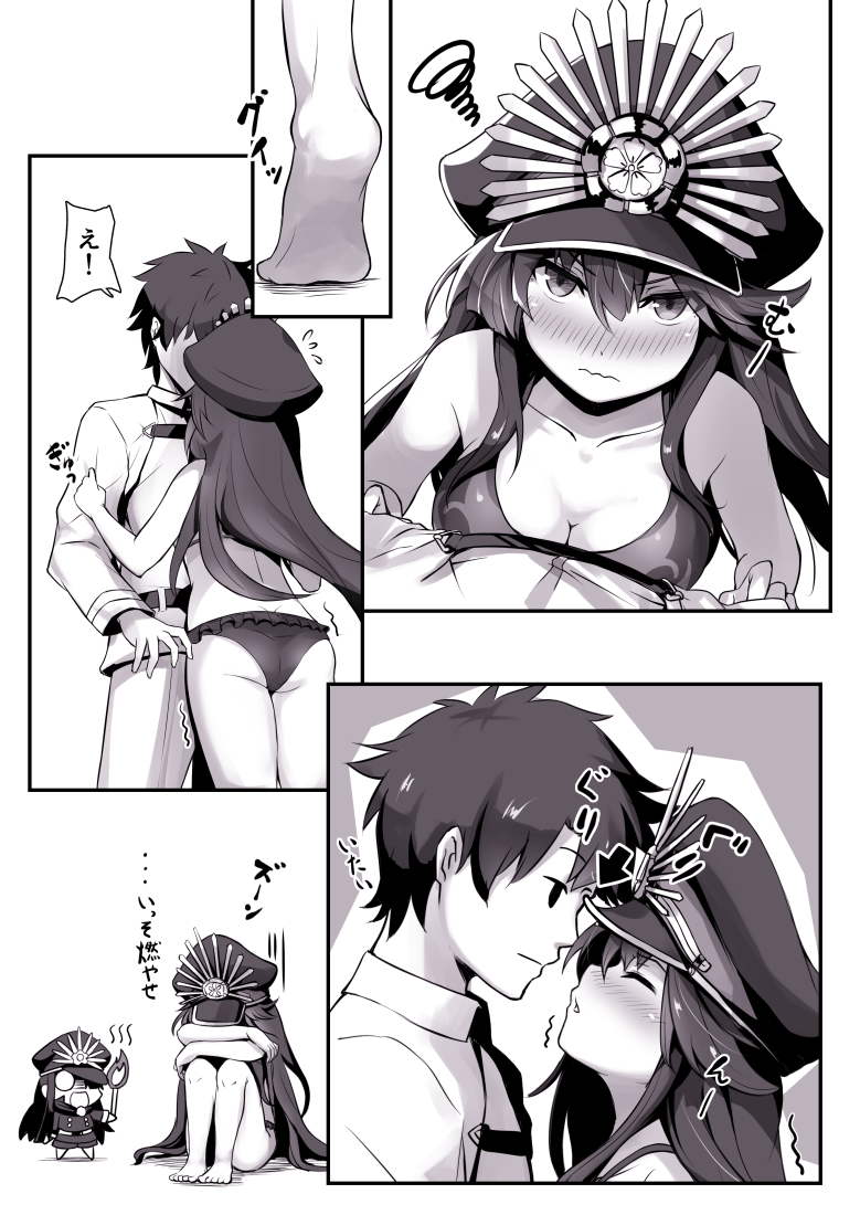 fujimaru ritsuka and oda nobunaga (fate and 1 more) drawn by shishikai