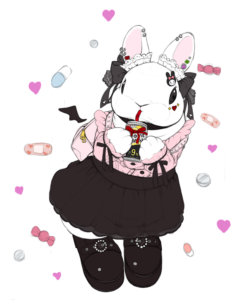 my melody (original and 2 more) drawn by lilac_(p-f_easy)