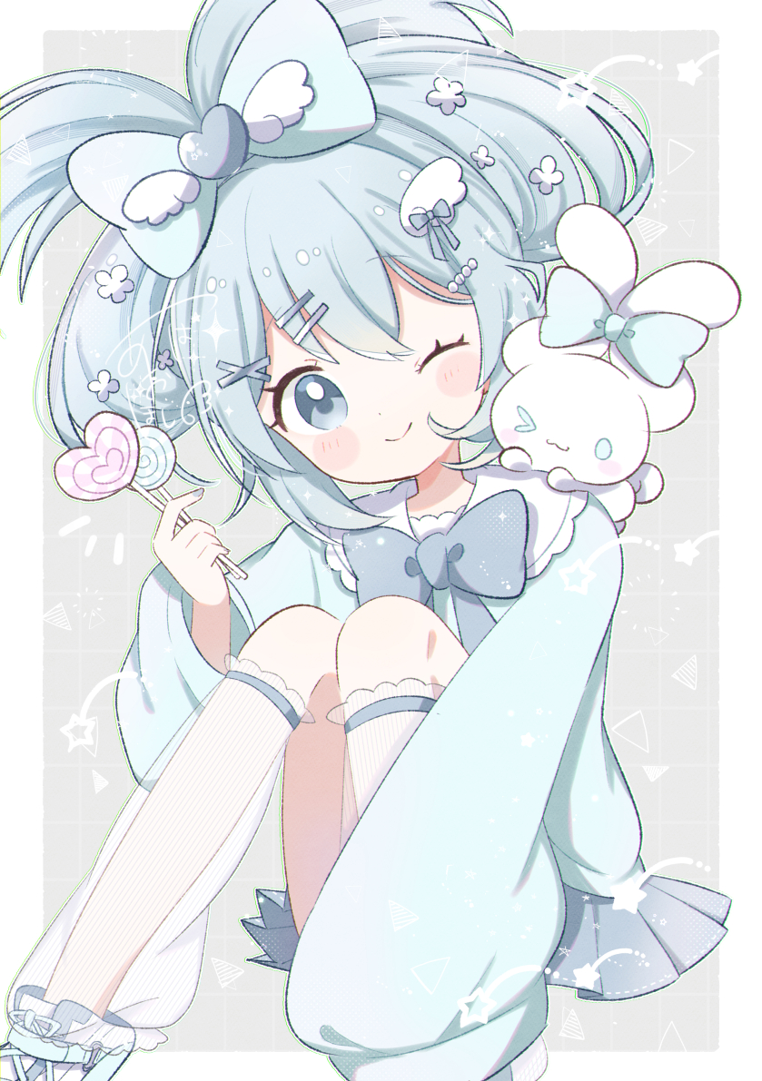 hatsune miku, cinnamoroll, and cinnamiku (vocaloid and 2 more) drawn by aobahosino