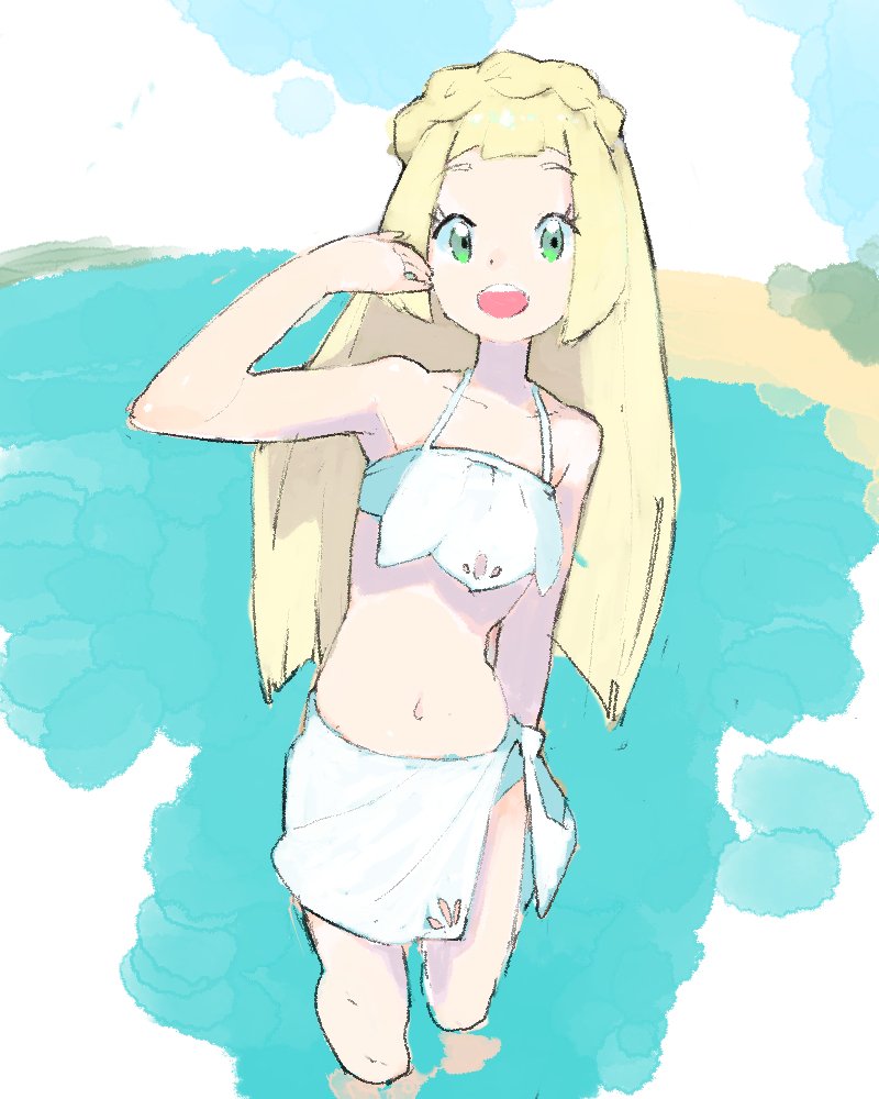 lillie (pokemon and 1 more) drawn by kkxxxx