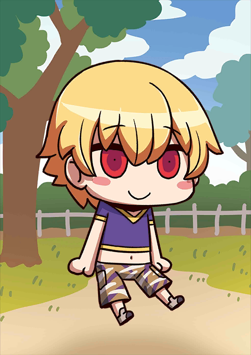 gilgamesh and child gilgamesh (fate and 1 more) drawn by riyo_(lyomsnpmp)