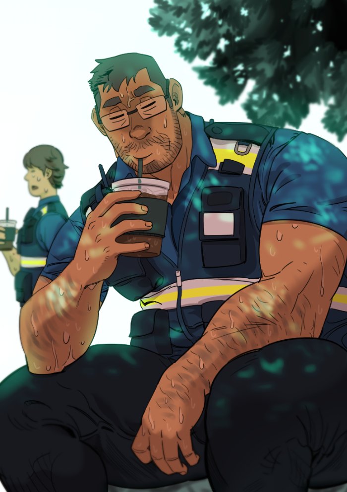 han byeong-doo (original and 1 more) drawn by unspoken_(firebreath110)