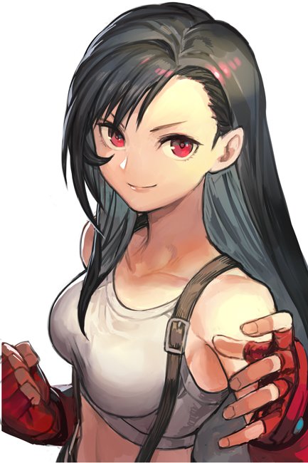 tifa lockhart (final fantasy and 1 more) drawn by hungry_clicker