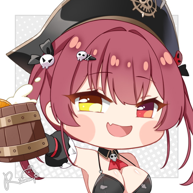 houshou marine and mast (hololive and 1 more) drawn by fpsmoe