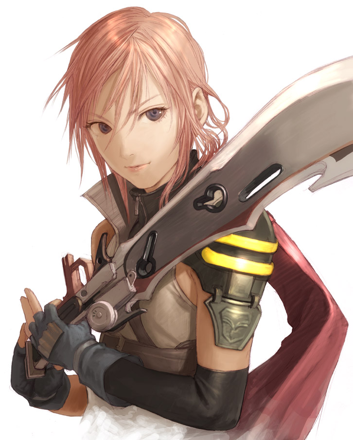 lightning farron (final fantasy and 1 more) drawn by uni_(plastic_girl)