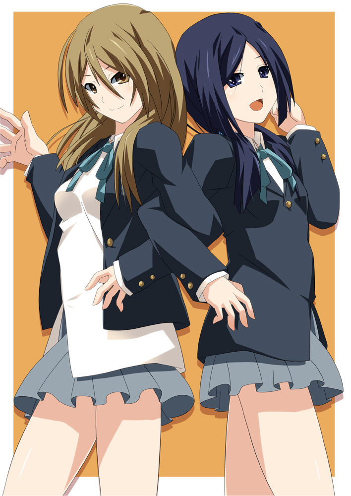 tachibana himeko and satou akane (k-on!) drawn by shin'ya_(nanp)
