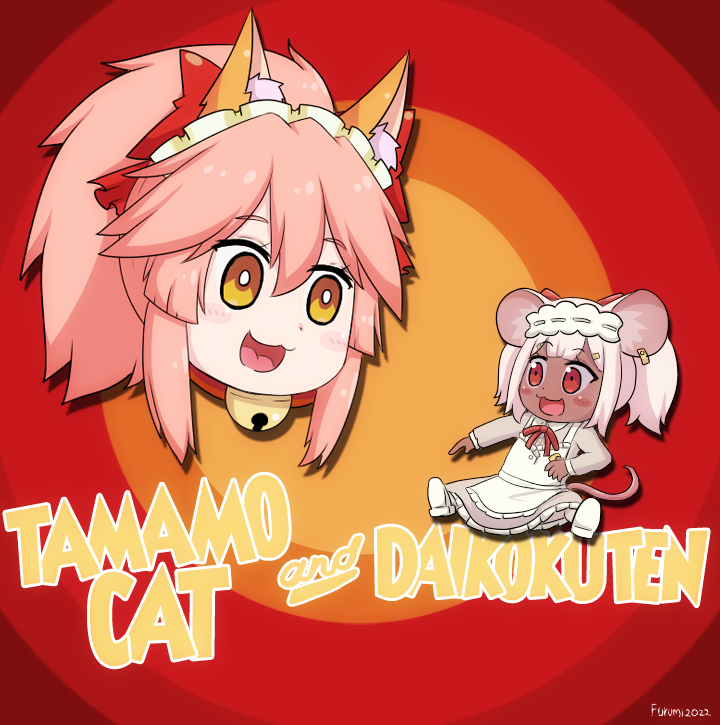 tamamo, tamamo cat, and daikokuten (fate and 3 more) drawn by keita_naruzawa