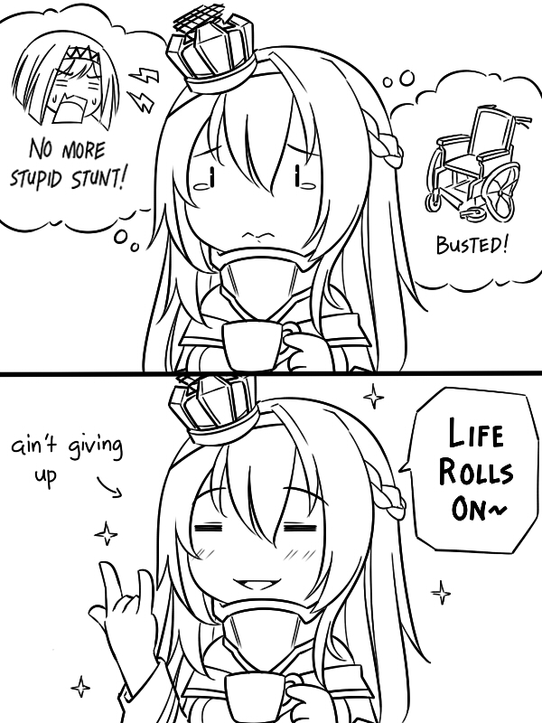 warspite and ark royal (kantai collection) drawn by guin_guin