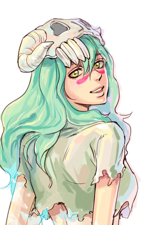 nelliel tu odelschwanck (bleach) drawn by kim_pang-e