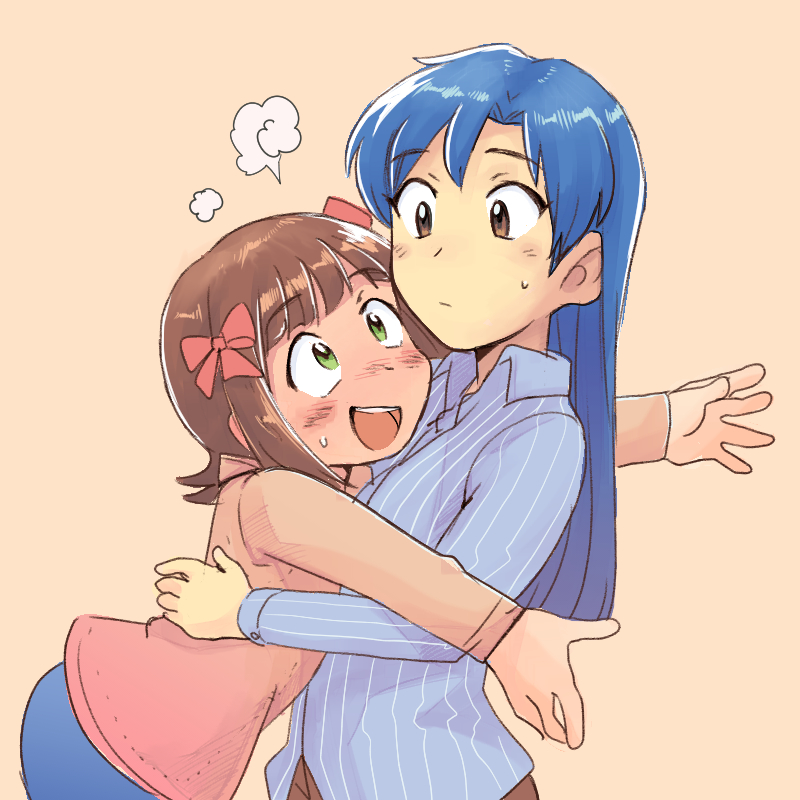kisaragi chihaya and amami haruka (idolmaster) drawn by tsubobot