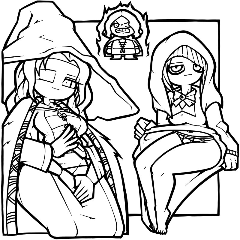 ranni the witch, melina, and fia the deathbed companion (elden ring) drawn by name_omoitukan2