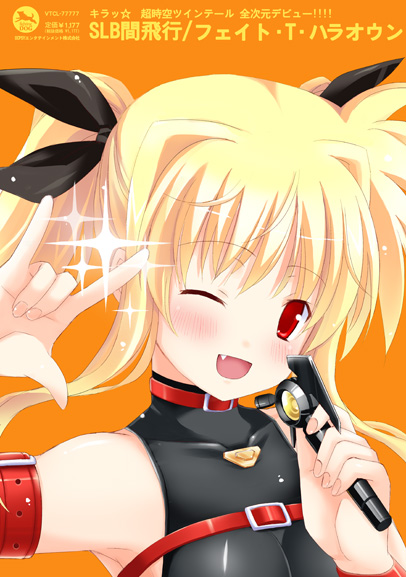 fate testarossa and bardiche (lyrical nanoha and 3 more) drawn by sdwing