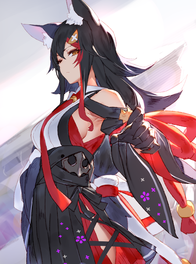 ookami mio (hololive and 1 more) drawn by izumi_sai