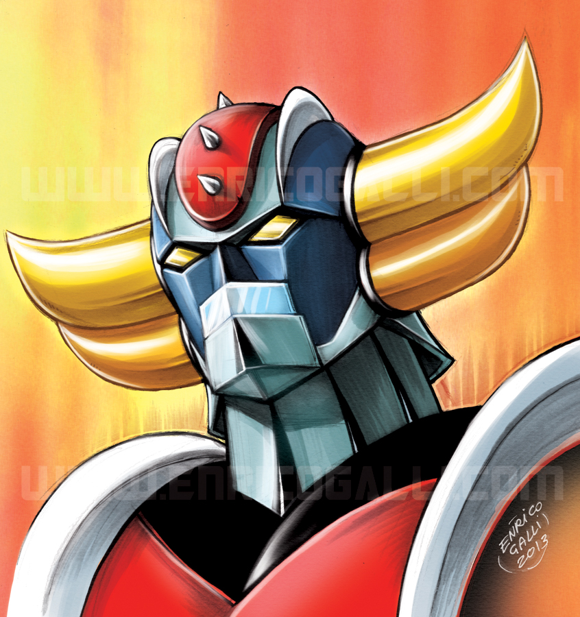 grendizer (mazinger and 1 more) drawn by enricogalli