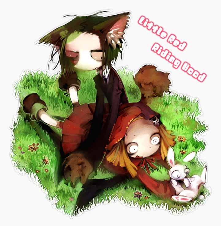 little red riding hood, lenore lynchfast, and ragamuffin (little red riding hood and 1 more) drawn by kitaya