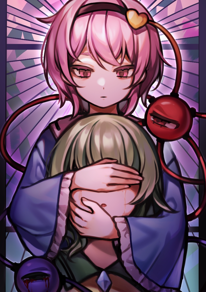 komeiji koishi and komeiji satori (touhou) drawn by utsuro114514