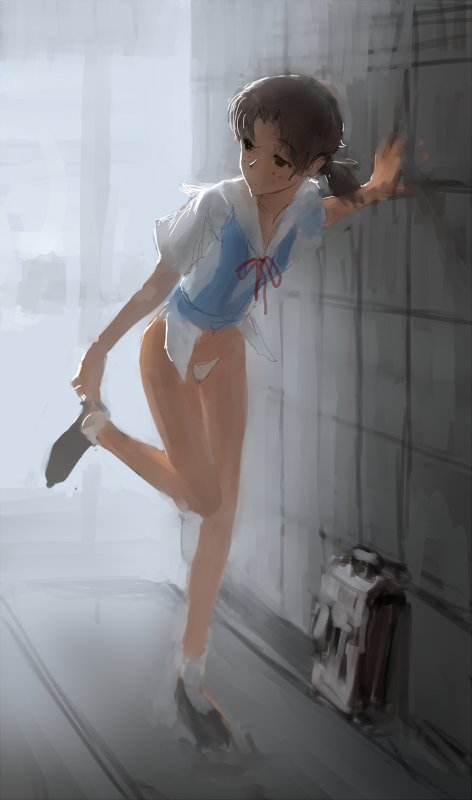 horaki hikari (neon genesis evangelion) drawn by nadeara_bukichi