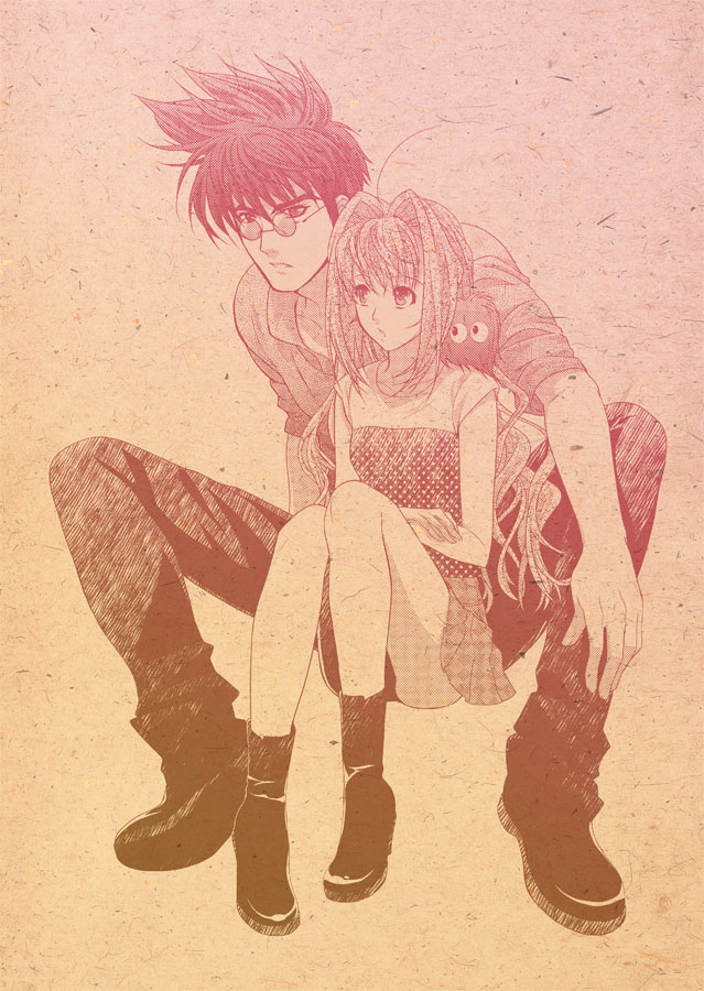 mylene jenius, nekki basara, and guvava (macross and 1 more) drawn by kutsuno