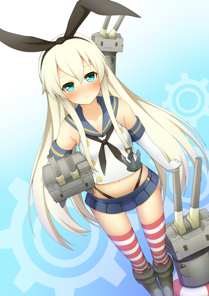 shimakaze and rensouhou-chan (kantai collection) drawn by jampen