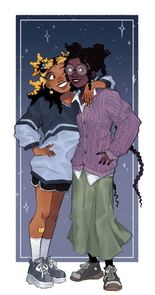 aika and zira (i don't want to be a magical girl) drawn by skipppppy