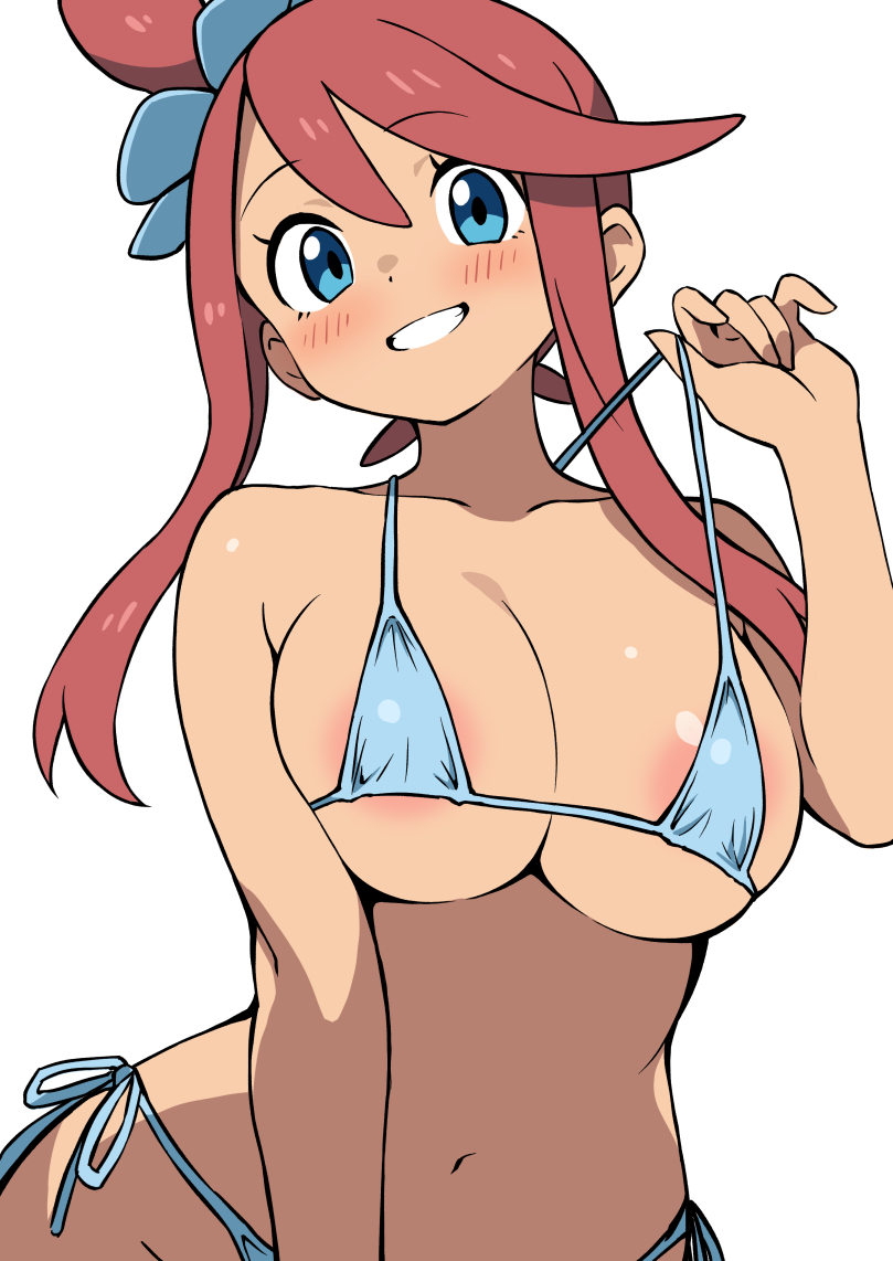 skyla (pokemon and 1 more) drawn by ecgg_(tsuji418477)