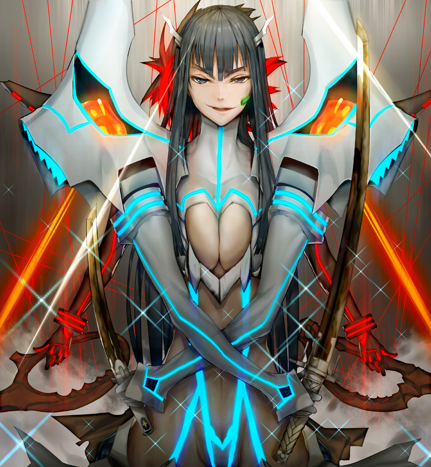matoi ryuuko, senketsu, kiryuuin satsuki, and junketsu (kill la kill) drawn by shrimp_platter