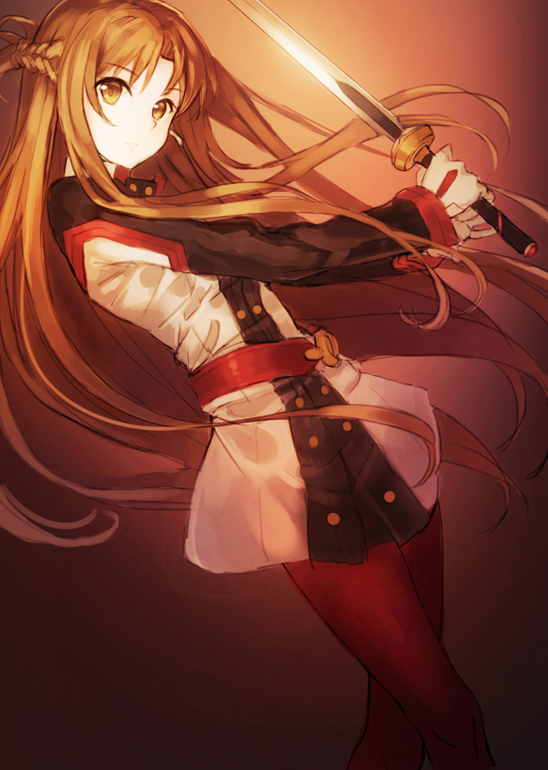 asuna (sword art online and 1 more) drawn by ryokucha_manma