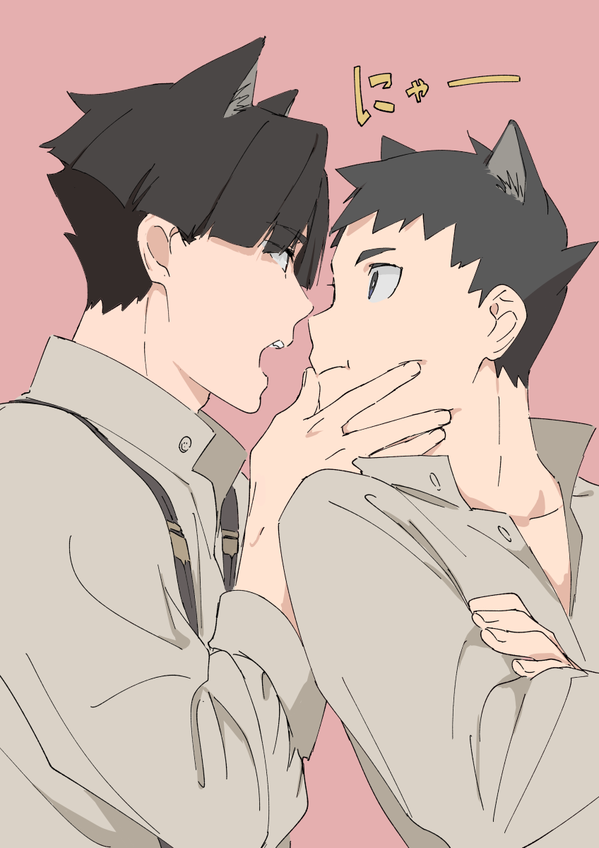 ryunosuke naruhodo and kazuma asogi (ace attorney and 1 more) drawn by officinale_t