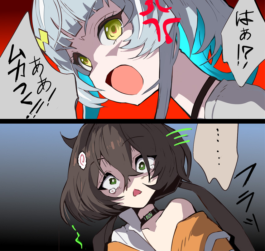 trony and nadia (goddess of victory: nikke) drawn by syope