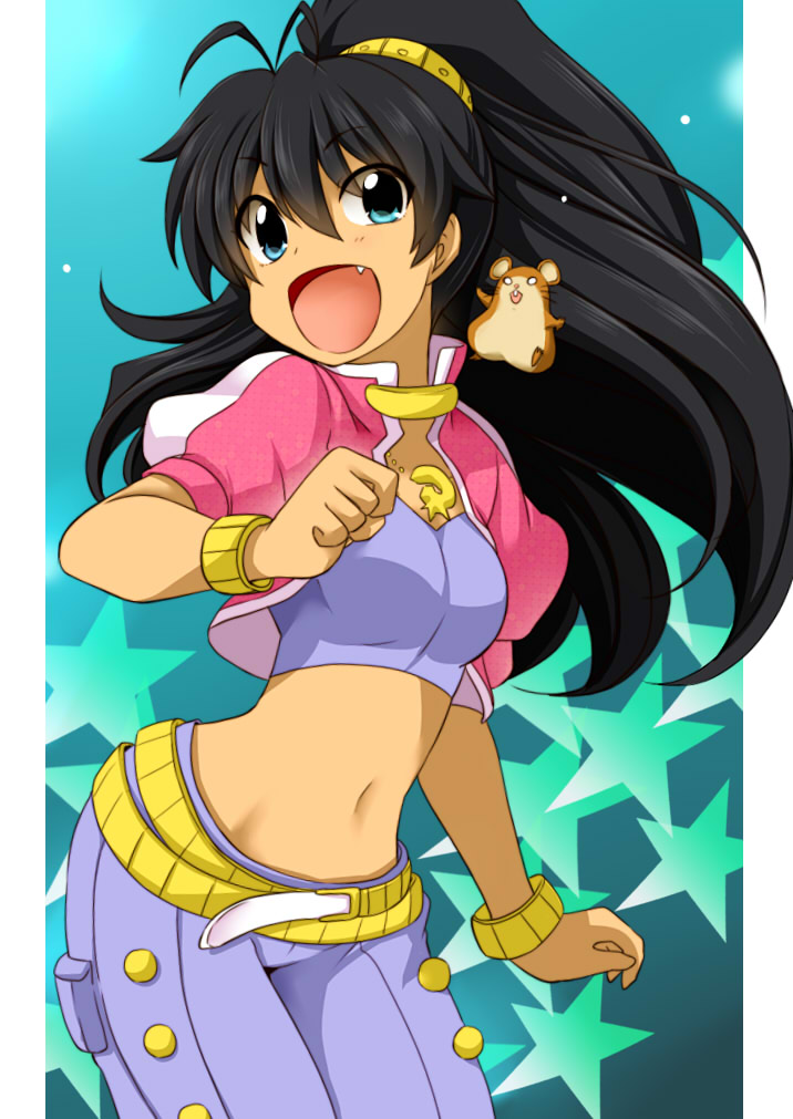 ganaha hibiki and hamuzou (idolmaster) drawn by omuraisu_echizen