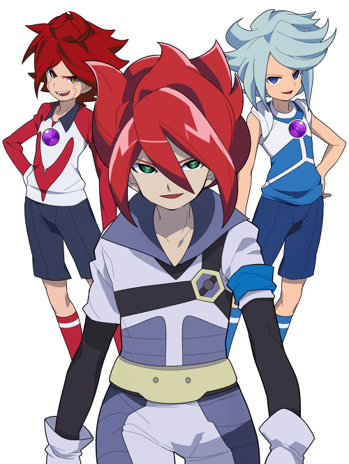 kiyama hiroto, nagumo haruya, and suzuno fuusuke (inazuma eleven) drawn by hidakarumen