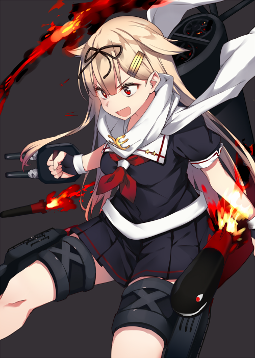 yuudachi and yuudachi kai ni (kantai collection) drawn by soukou_makura