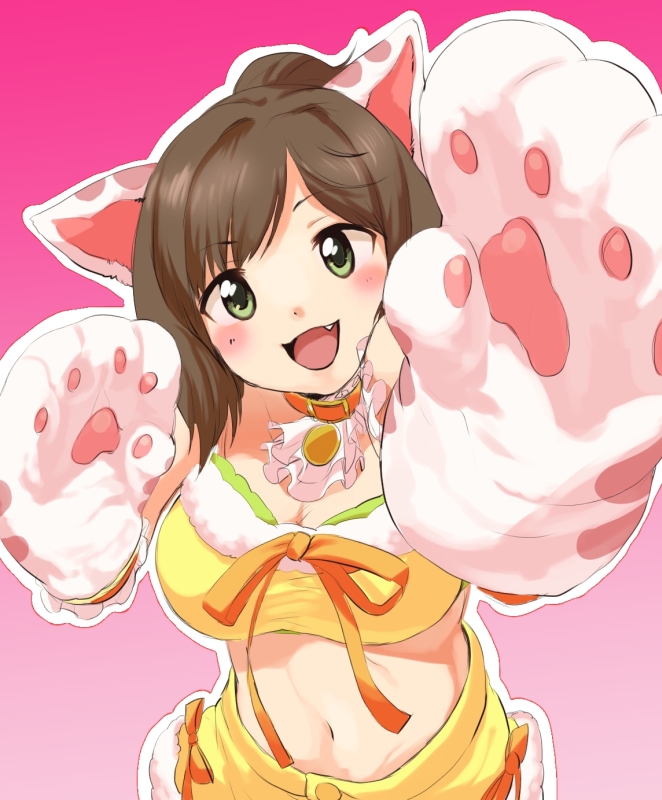 maekawa miku (idolmaster and 1 more) drawn by ugougou