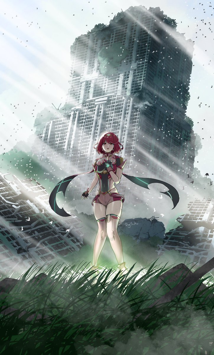 pyra (xenoblade chronicles and 1 more) drawn by tngtaku