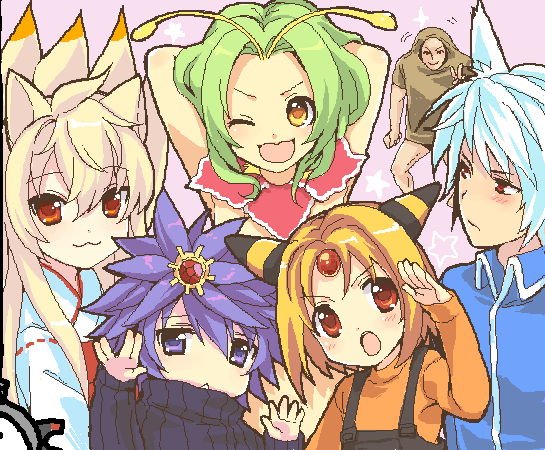 magnemite, latios, ampharos, ninetales, starmie, and 2 more (pokemon) drawn by usashiro_mani