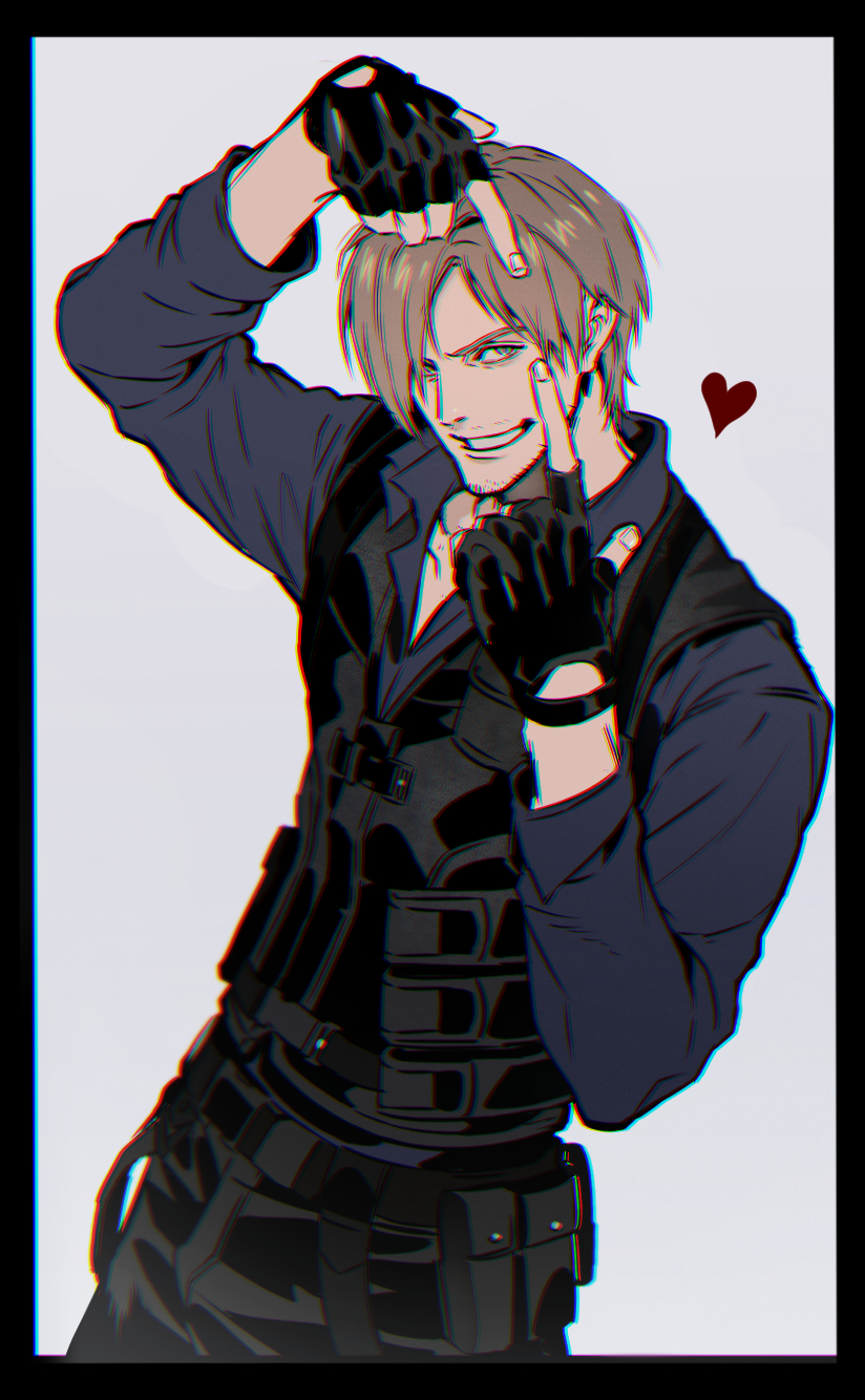 leon s. kennedy (resident evil and 1 more) drawn by umbrella_rpd