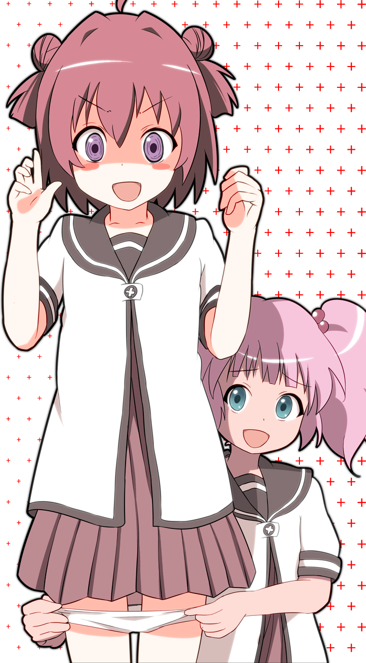 akaza akari and yoshikawa chinatsu (yuruyuri) drawn by silvia5640