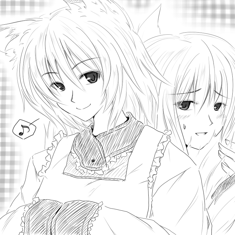 yakumo yukari and yakumo ran (touhou) drawn by aitake