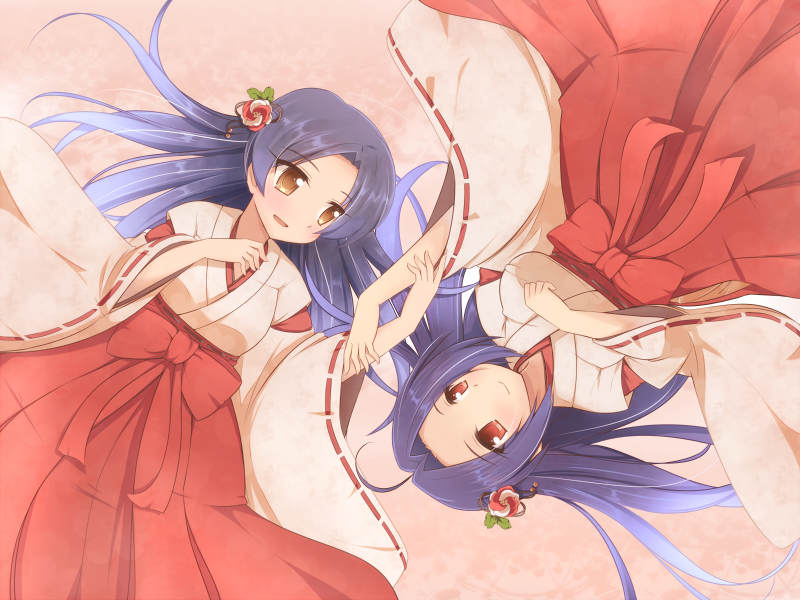 kisaragi chihaya and miura azusa (idolmaster) drawn by van-s