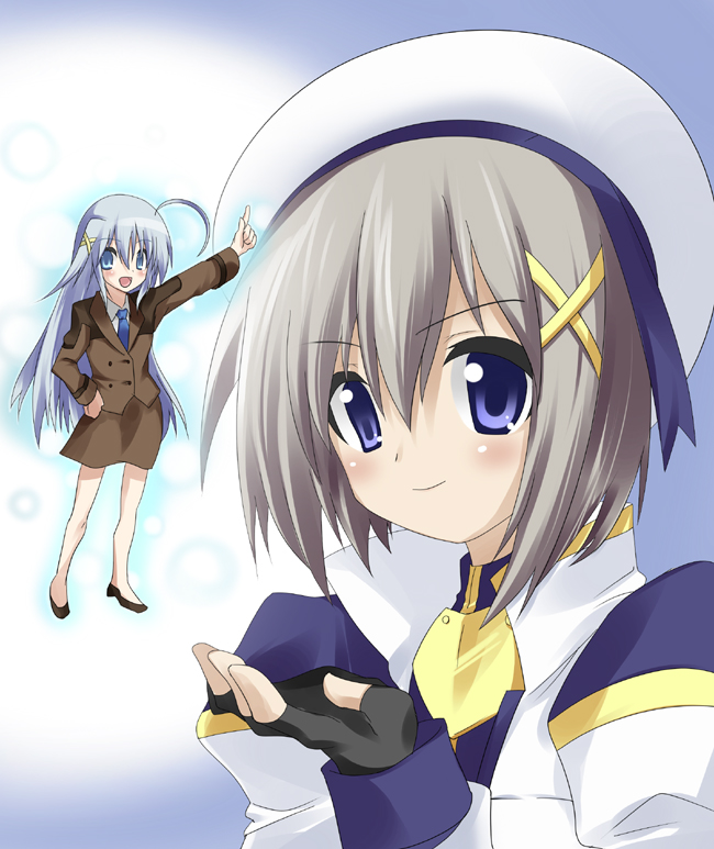 yagami hayate and reinforce zwei (lyrical nanoha and 1 more) drawn by kurou_(yugato)