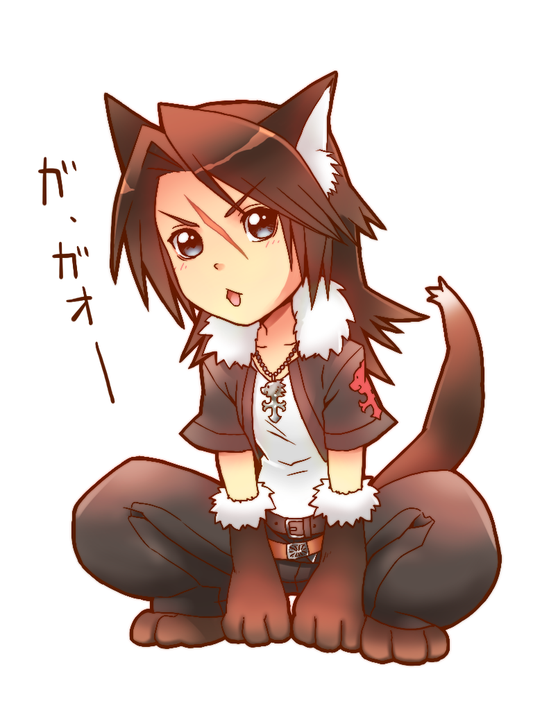 squall leonhart (final fantasy and 3 more) drawn by banana_gyuunyuu