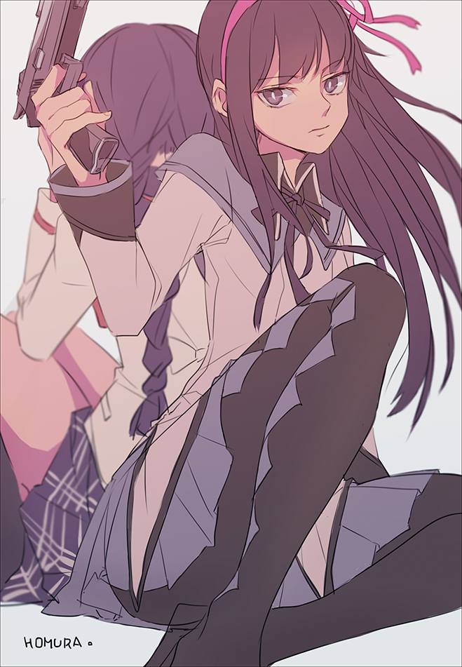 akemi homura (mahou shoujo madoka magica) drawn by bana0830