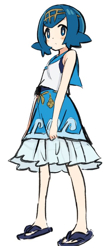 lana (pokemon and 1 more) drawn by abe_kanari