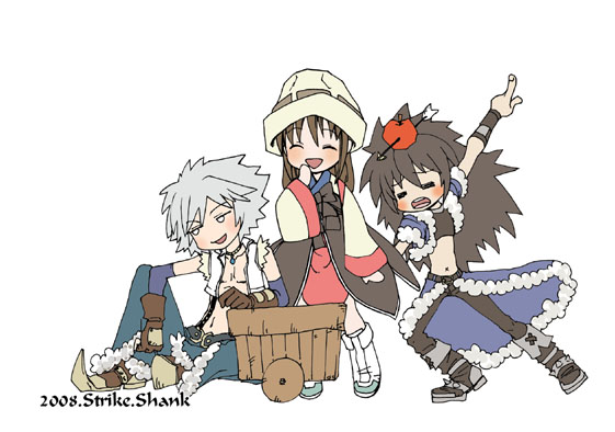 whitesmith, stalker, and soul linker (ragnarok online) drawn by john_(strike-shank)