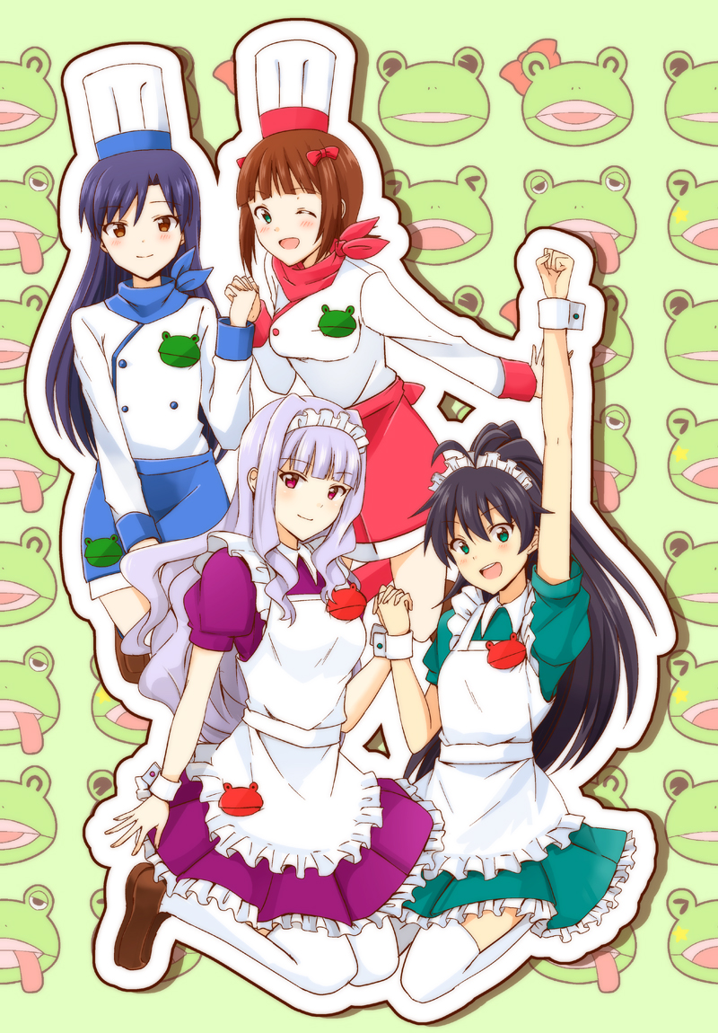 kisaragi chihaya, amami haruka, shijou takane, and ganaha hibiki (idolmaster) drawn by kisaragi_ichigo