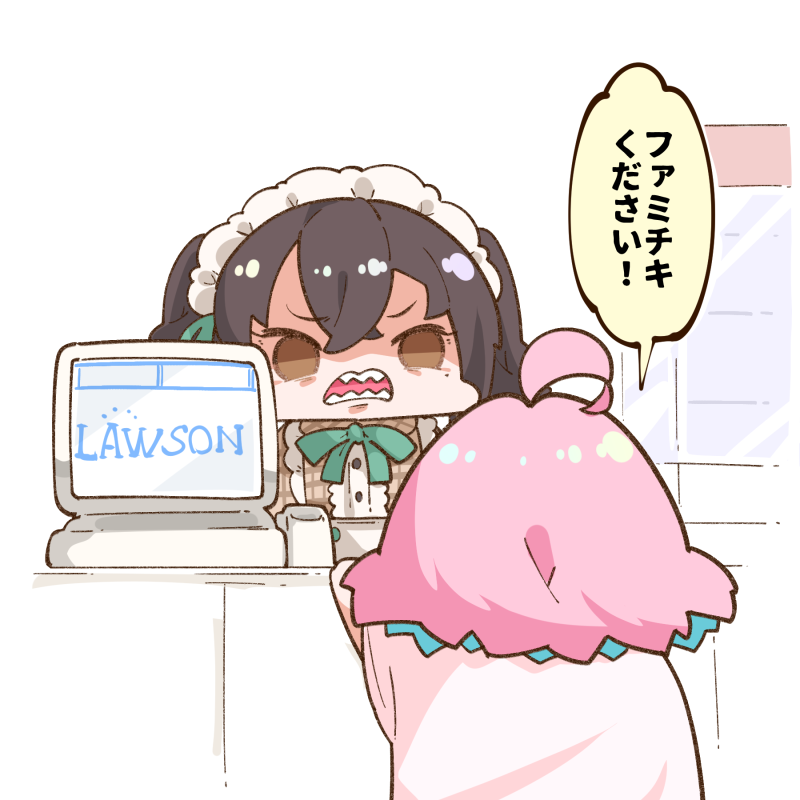 yumemi riamu and sunazuka akira (idolmaster and 2 more) drawn by takato_kurosuke