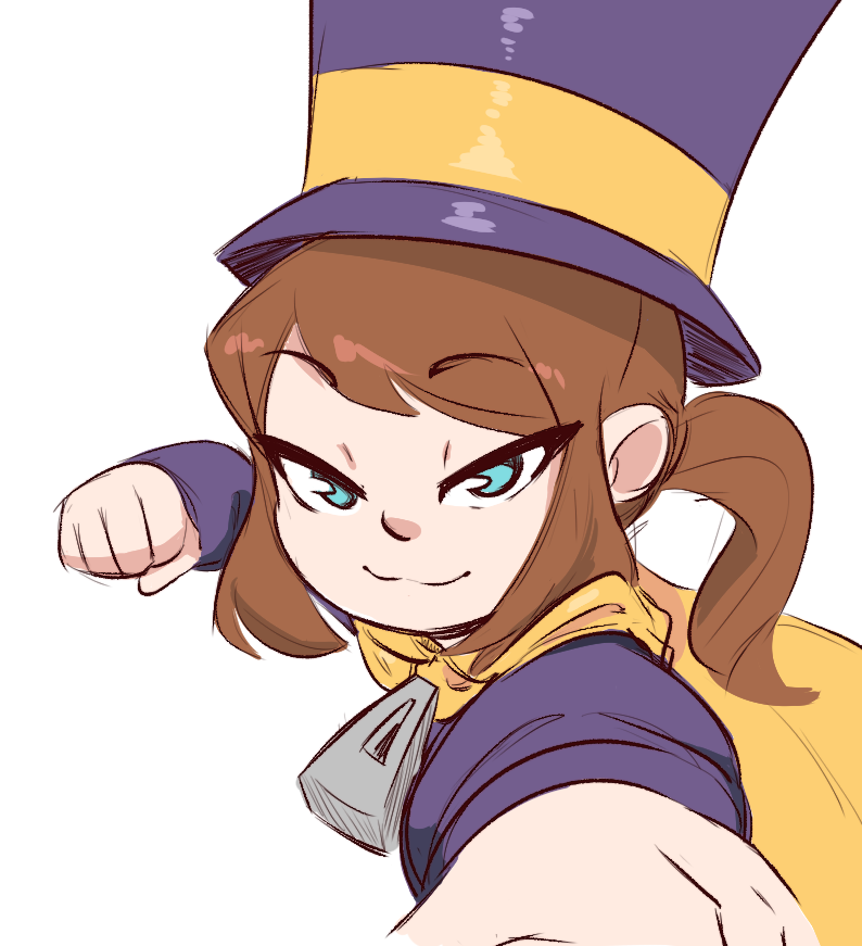 hat kid (a hat in time) drawn by spicy_bardo