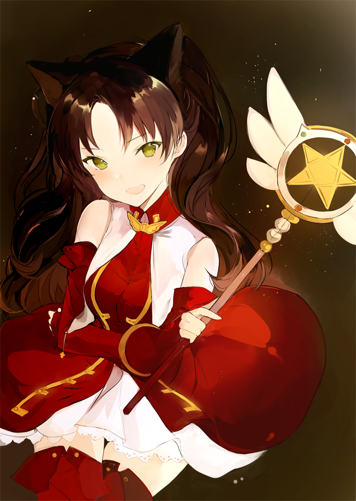 tohsaka rin, magical ruby, and kaleido ruby (fate and 1 more) drawn by lpip