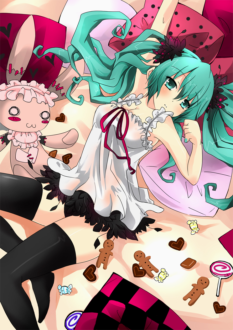 hatsune miku (vocaloid and 1 more) drawn by killyoh
