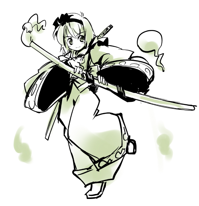 konpaku youmu and rimururu (touhou and 1 more) drawn by nanaroku_(fortress76)